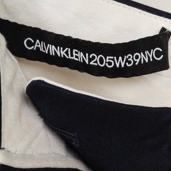 Calvin Klein 205W39NYC Navy Side-Stripe Trousers - Picture 4 of 12
